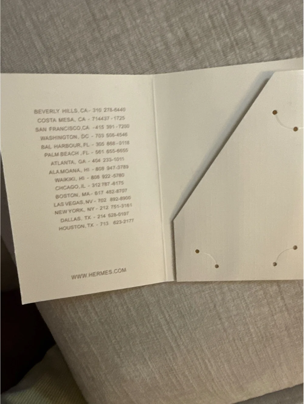 Hermes Branded Paper Envelope with Logo